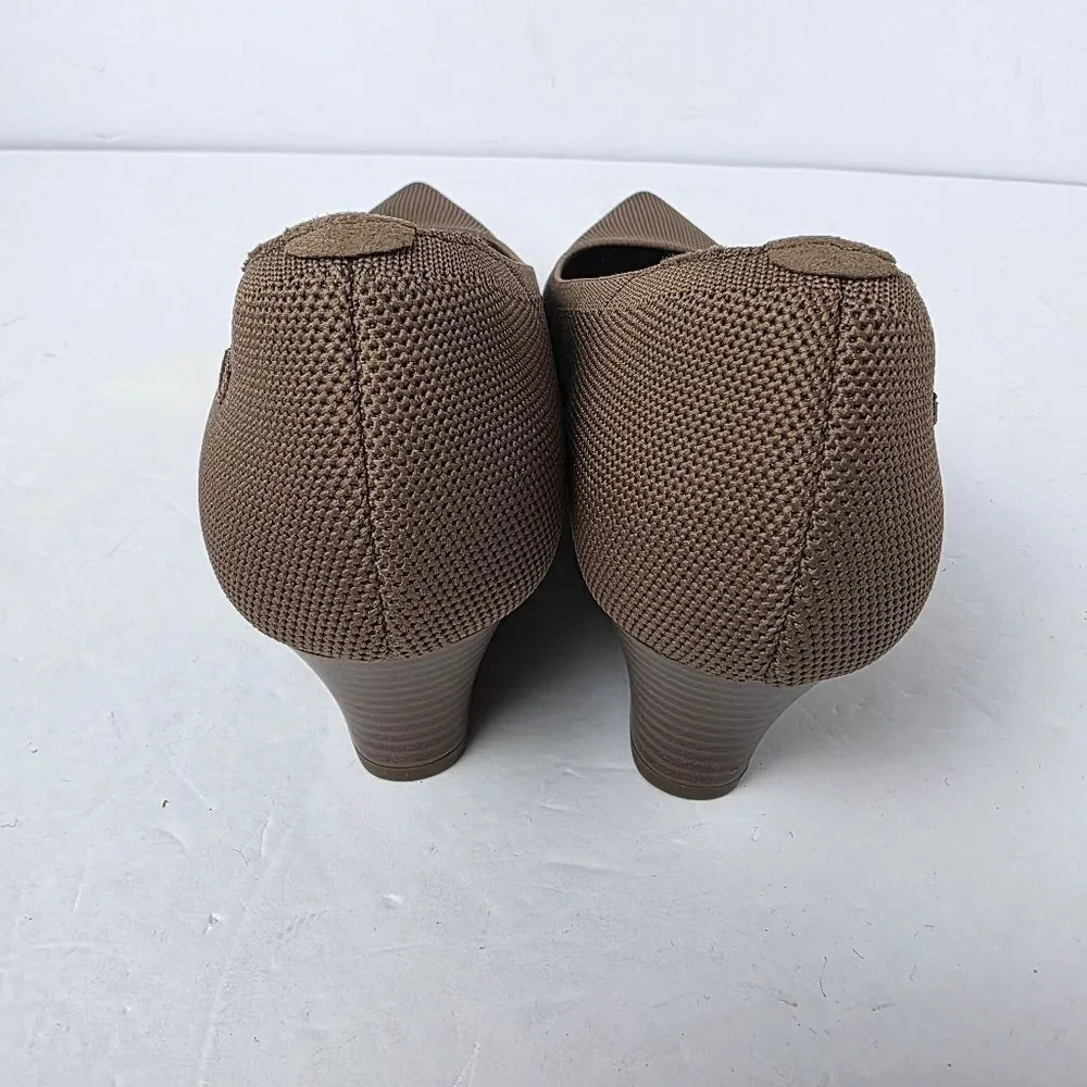 Vivaia Margot Wedge Pro Square Toe Wedge Heels Espresso Size 39.5 US 8.5